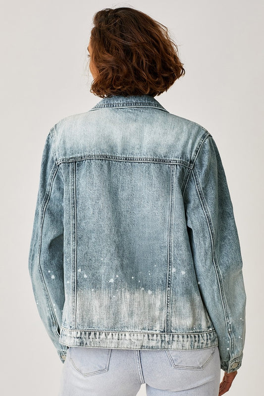 Play for Keeps Ombre Denim Jacket - Cheeky Chic Boutique