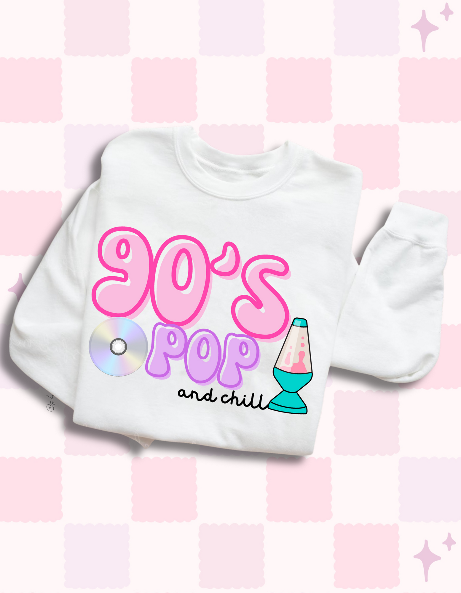 90's Pop and Chill Graphic Sweatshirt - Cheeky Chic Boutique