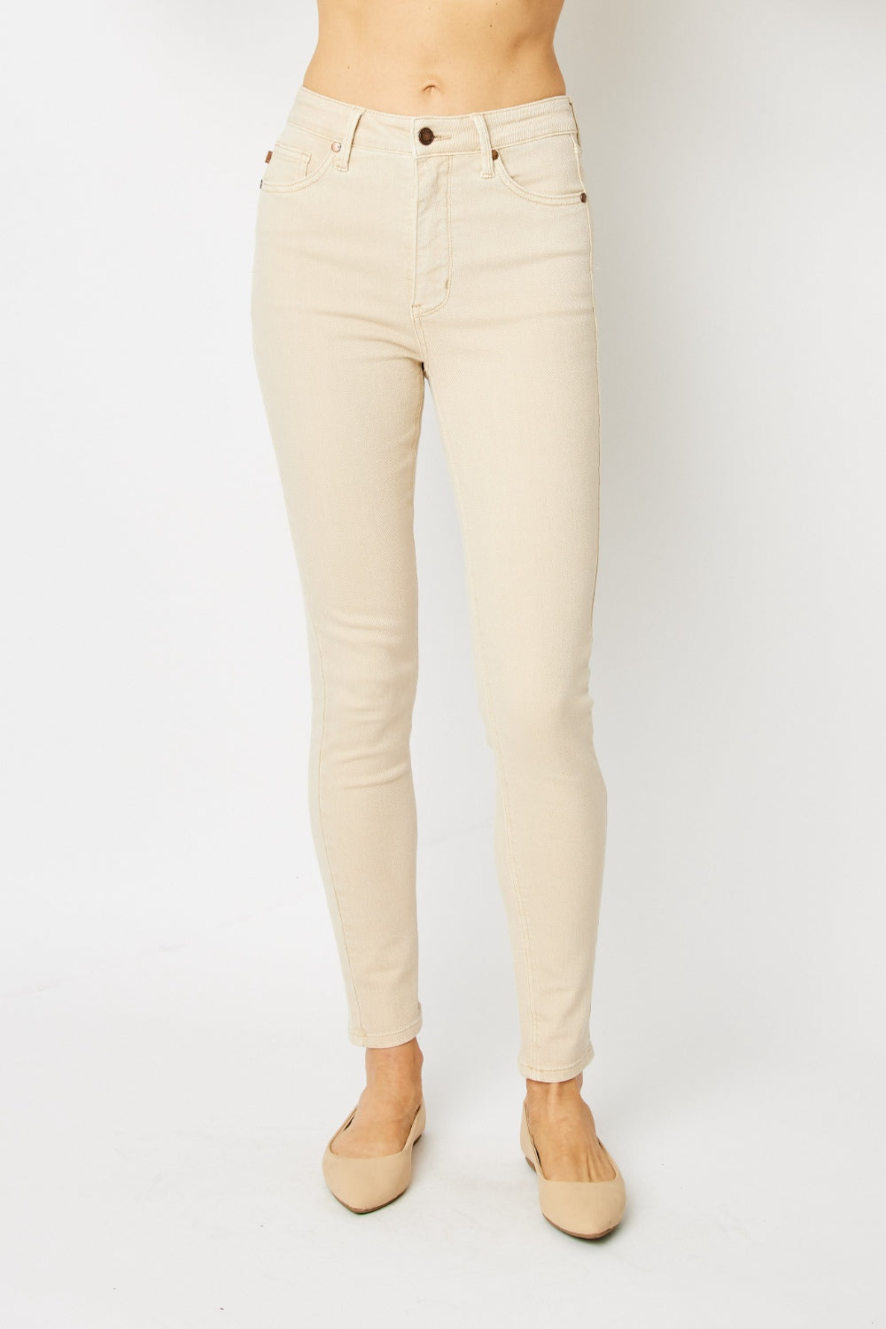 Taupe Topic Skinny Jeans - Cheeky Chic Boutique