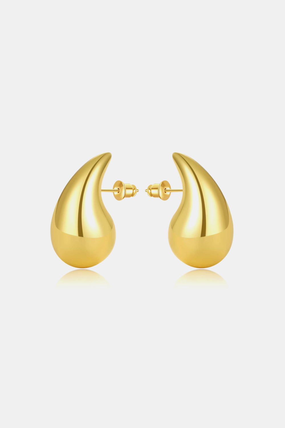 Water Drop Brass Earrings - Cheeky Chic Boutique