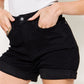 Black Out Cuffed Denim Shorts - Cheeky Chic Boutique