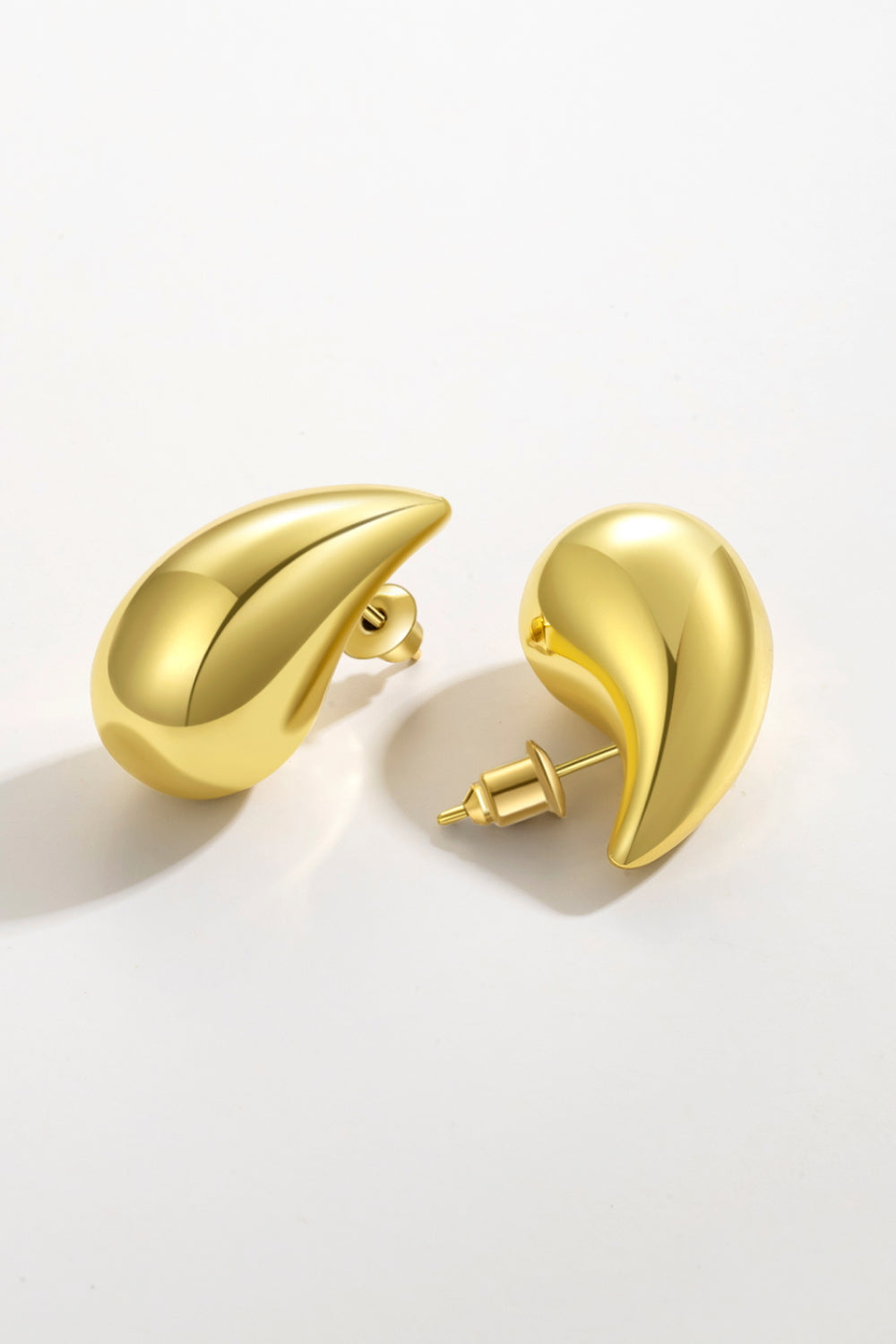 Water Drop Brass Earrings - Cheeky Chic Boutique