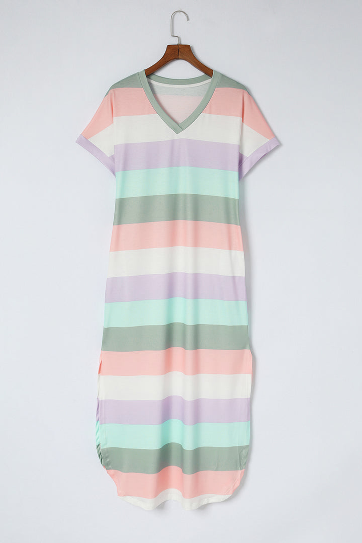 Pastel Princess Color Block Midi Dress - Cheeky Chic Boutique