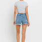 Crossover Denim Shorts - Cheeky Chic Boutique