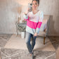 Flirty and Thriving Color Block Sweater - Cheeky Chic Boutique