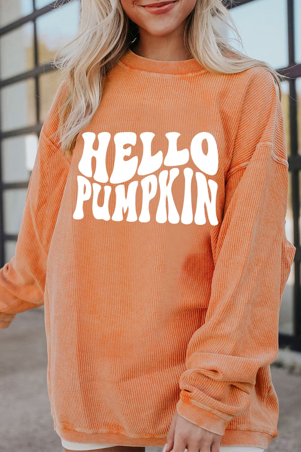 Hello Pumpkin Graphic Sweatshirt - Cheeky Chic Boutique