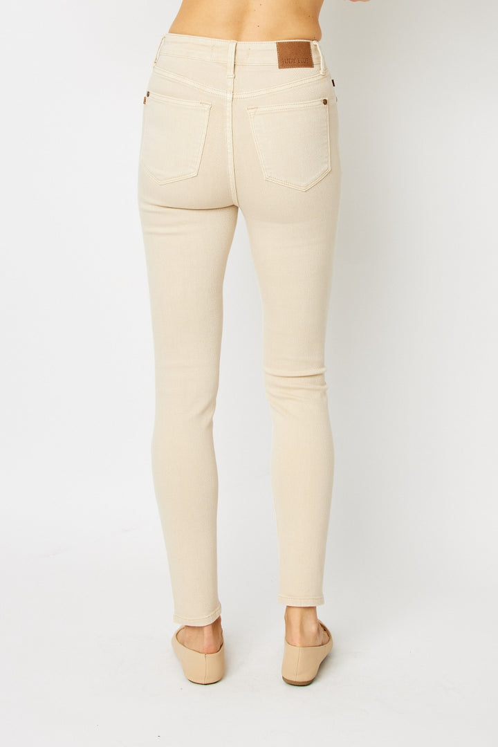 Taupe Topic Skinny Jeans - Cheeky Chic Boutique
