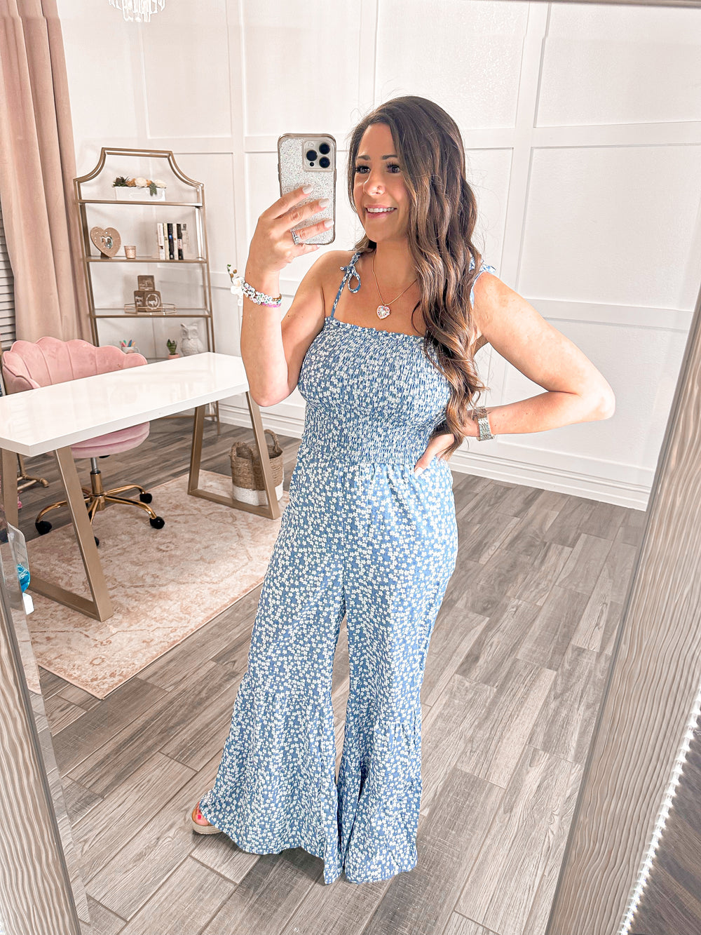 Flower Lover Jumpsuit - Cheeky Chic Boutique