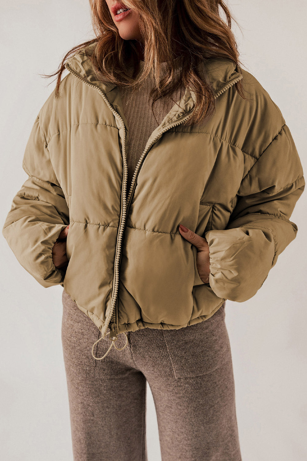Beyond Basic Burnt Sienna Puffer Jacket - Cheeky Chic Boutique