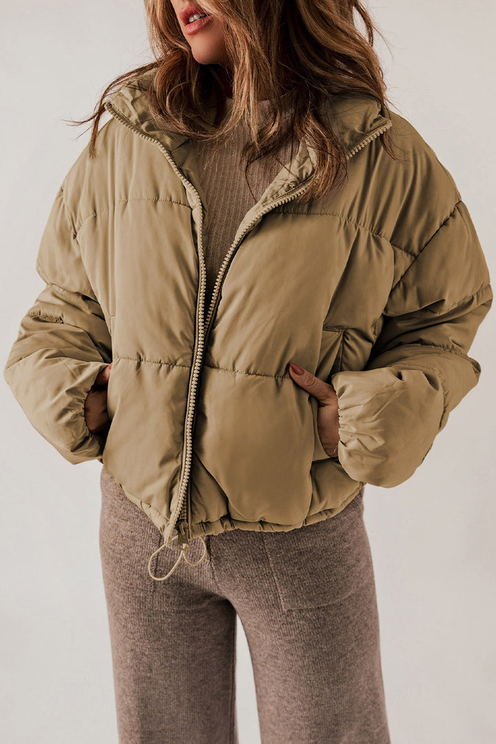 Beyond Basic Burnt Sienna Puffer Jacket - Cheeky Chic Boutique