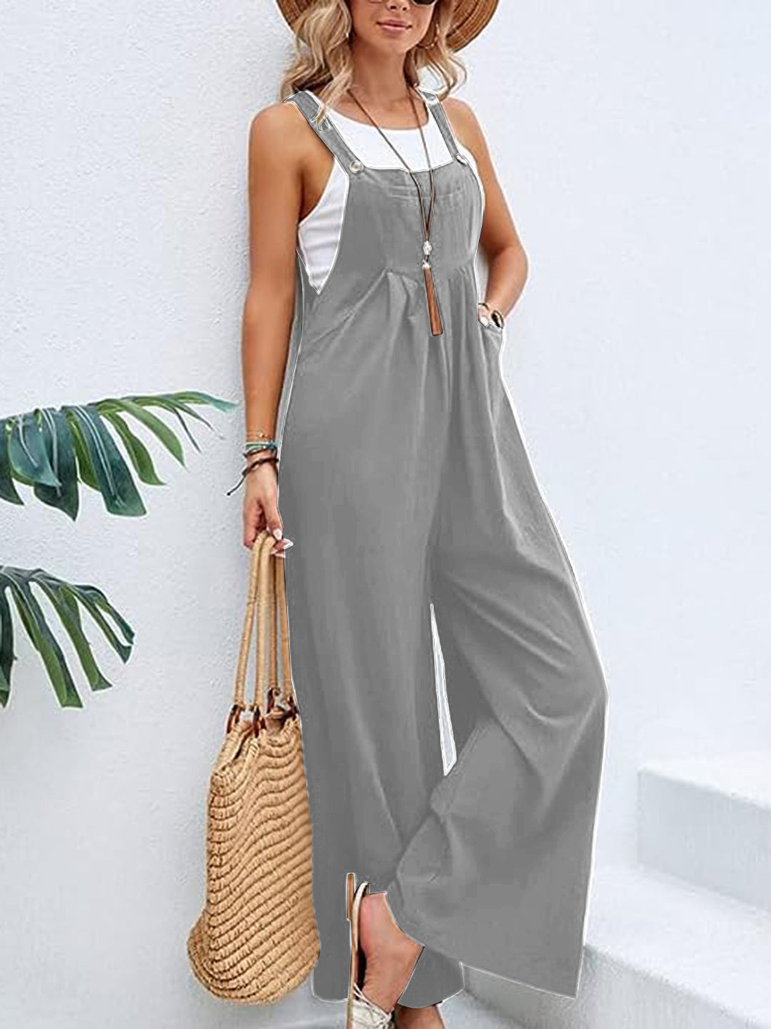 Don't Go Yet Jumpsuit - Cheeky Chic Boutique