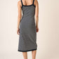 Mittoshop Contrast Striped Midi Cami Midi Dress - Cheeky Chic Boutique