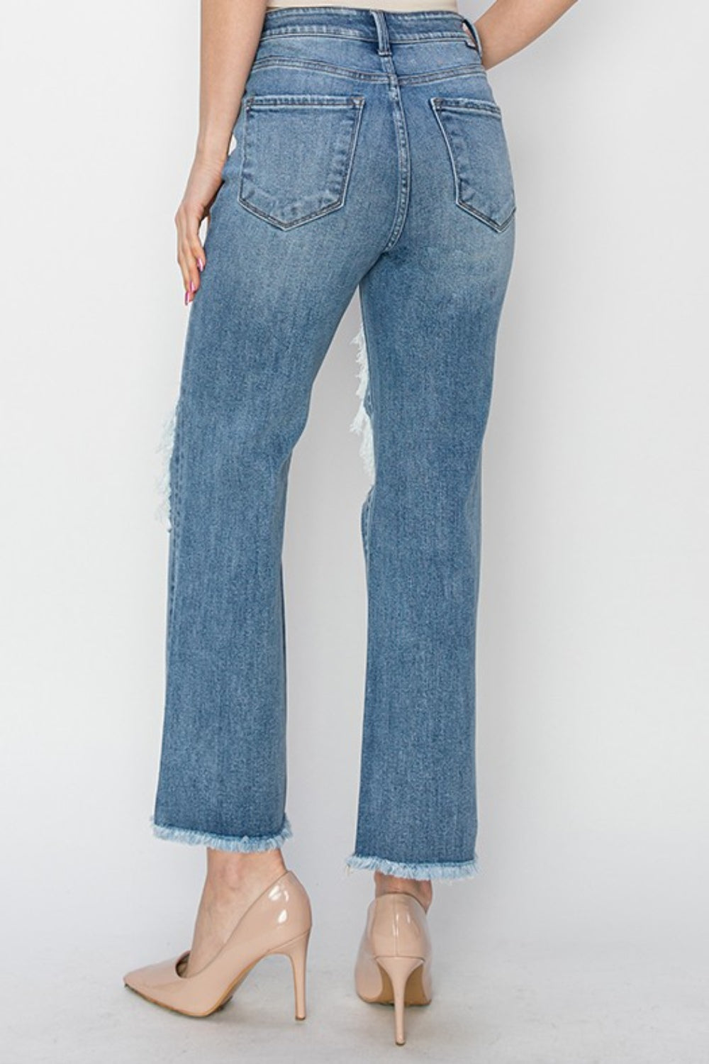 Into You Crop Straight Jeans - Cheeky Chic Boutique