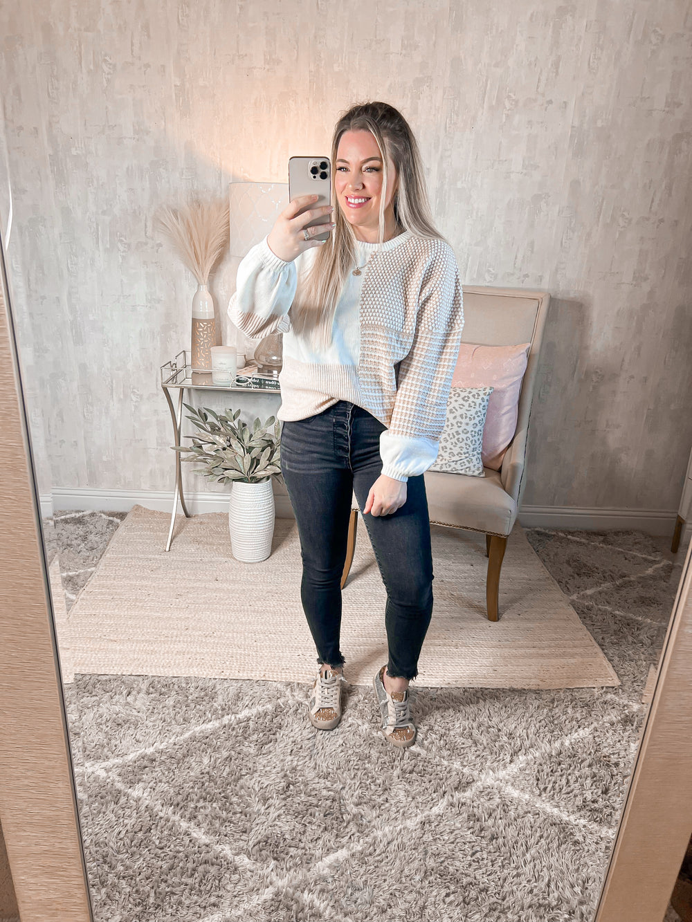 No Plans Today Color Block Sweater’s - Cheeky Chic Boutique
