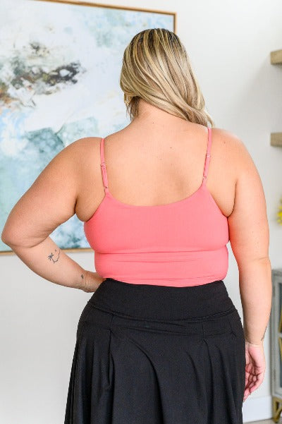 Hot Yoga Active Tank in Coral Rose - Cheeky Chic Boutique