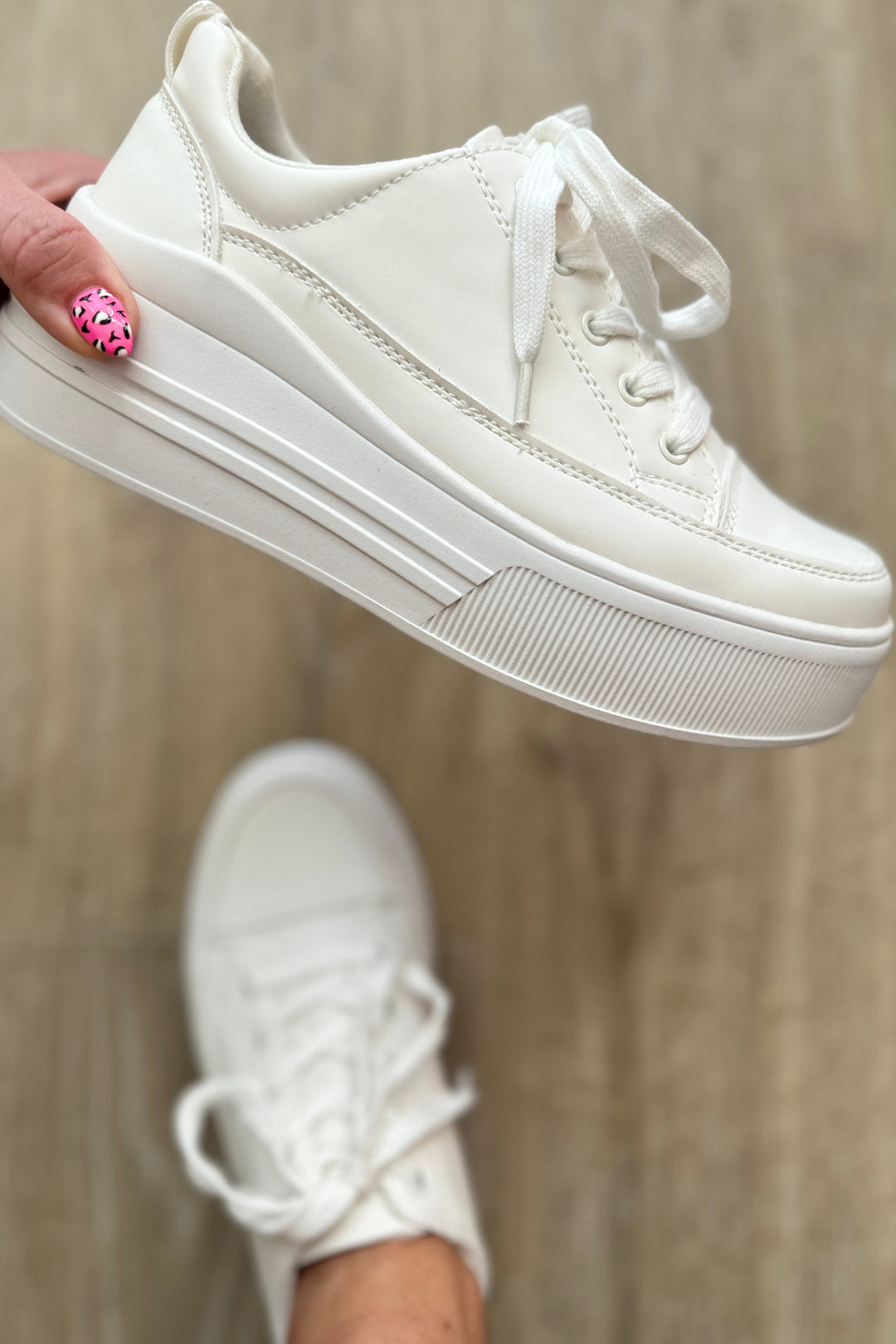 Take You Anywhere Sneakers in White - Cheeky Chic Boutique