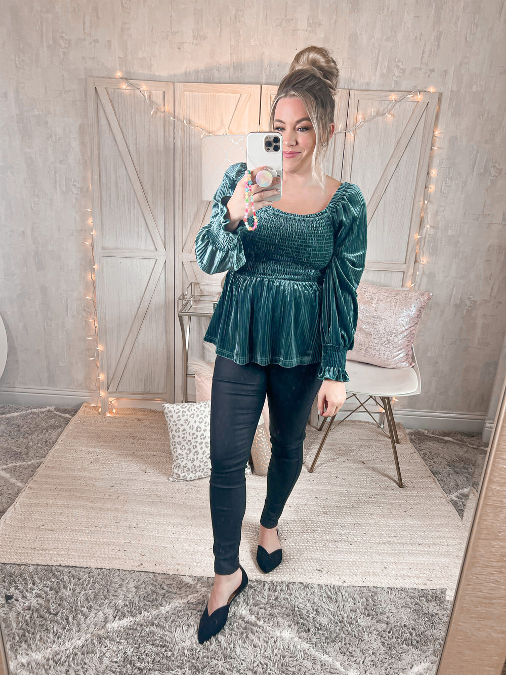 Velvet Dreams Blouse - Cheeky Chic Boutique