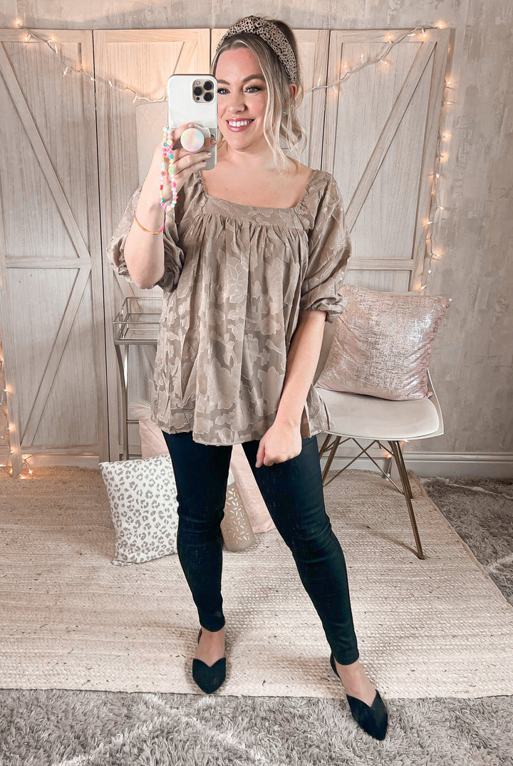 Let it Grow Floral Blouse - Cheeky Chic Boutique