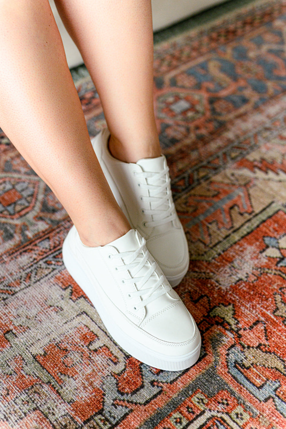 Take You Anywhere Sneakers in White - Cheeky Chic Boutique