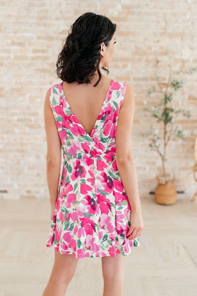 The Suns Been Quite Kind Floral Mini Dress - Cheeky Chic Boutique