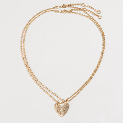 Double-Layered Alloy Necklace - Cheeky Chic Boutique