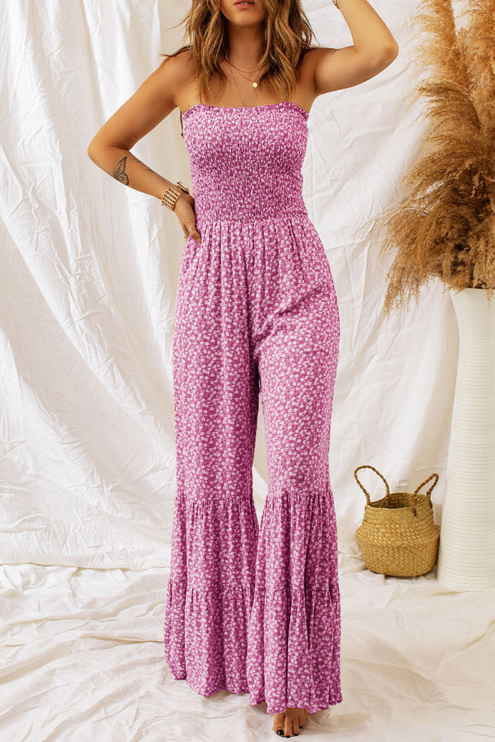 Flower Lover Jumpsuit - Cheeky Chic Boutique