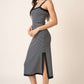 Mittoshop Contrast Striped Midi Cami Midi Dress - Cheeky Chic Boutique