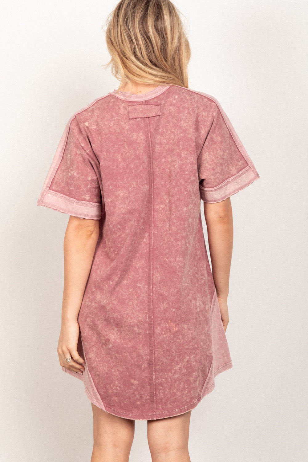 Mauve Moment T-Shirt Mini Dress - Cheeky Chic Boutique