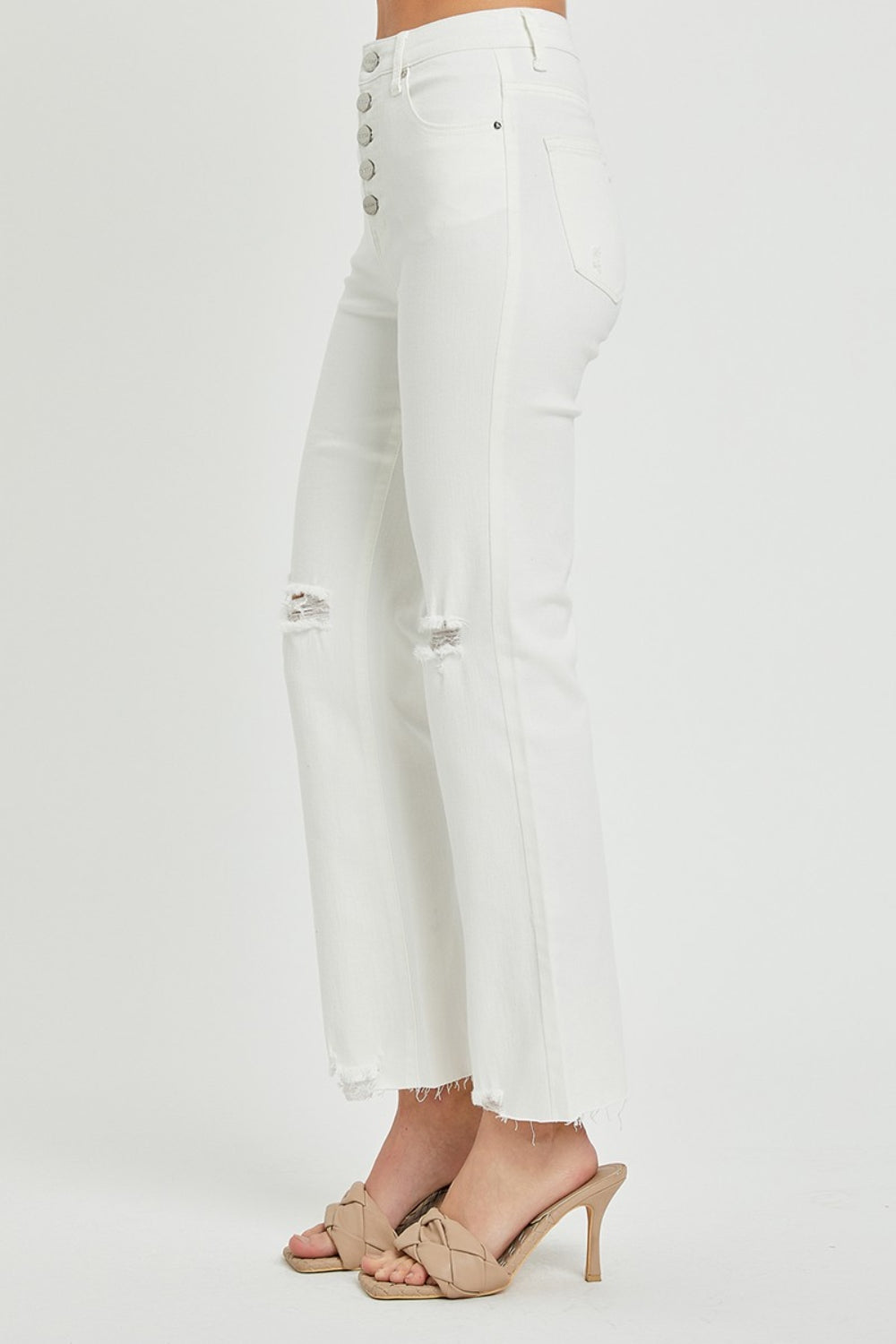 Hamptons Home White Ankle Jeans - Cheeky Chic Boutique