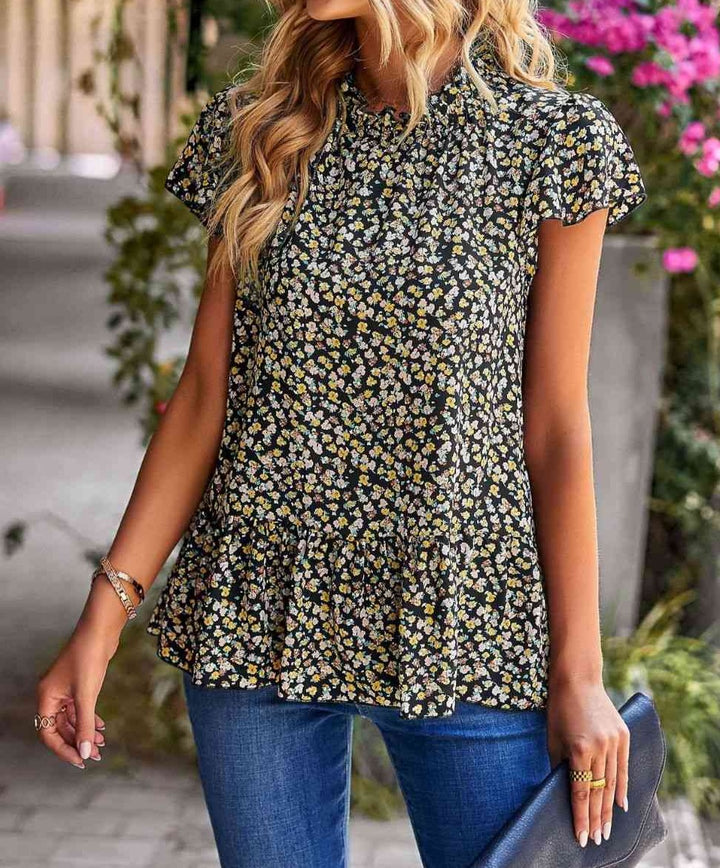 By Your Side Floral Blouse - Cheeky Chic Boutique