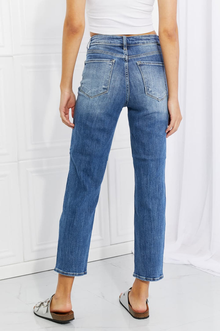RISEN Full Size Emily High Rise Relaxed Jeans - Cheeky Chic Boutique