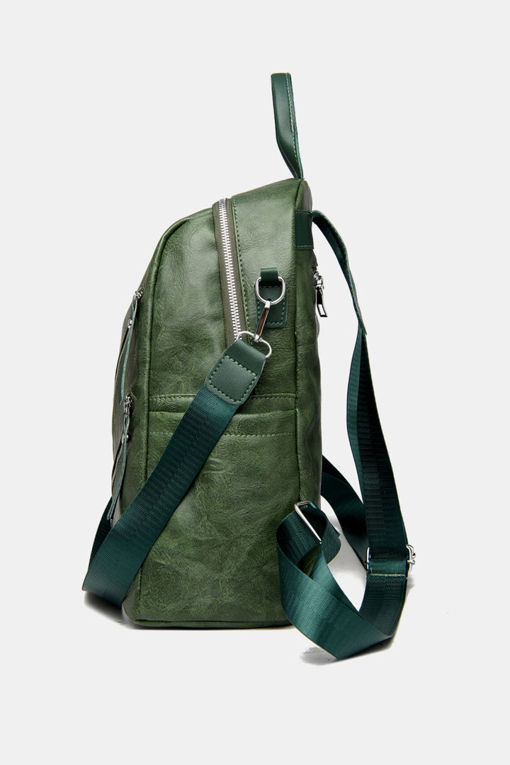 PU Leather Convertible Backpack - Cheeky Chic Boutique