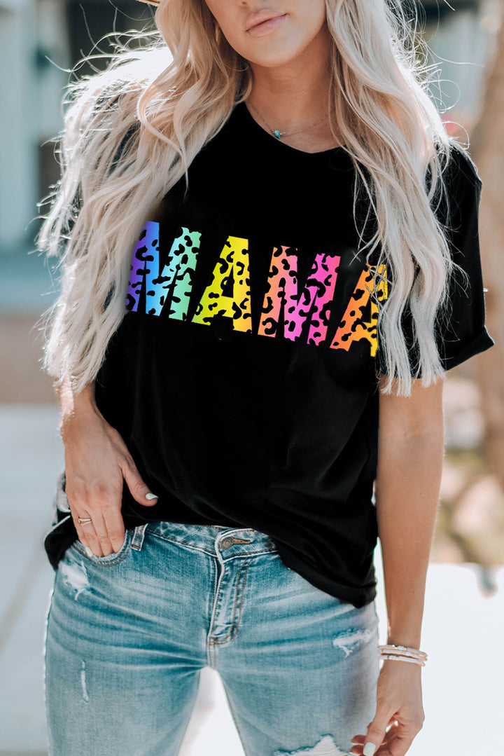 Leopard MAMA Graphic T-Shirt - Cheeky Chic Boutique