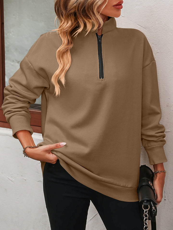 Where to Start Zip Pullover - Cheeky Chic Boutique