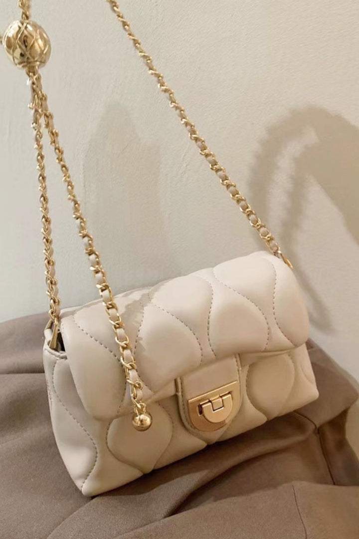 PU Leather Adjustable Chain Crossbody Bag - Cheeky Chic Boutique