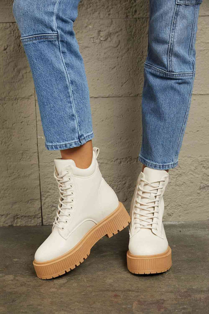 East Lion Corp Platform Combat Boots - Cheeky Chic Boutique