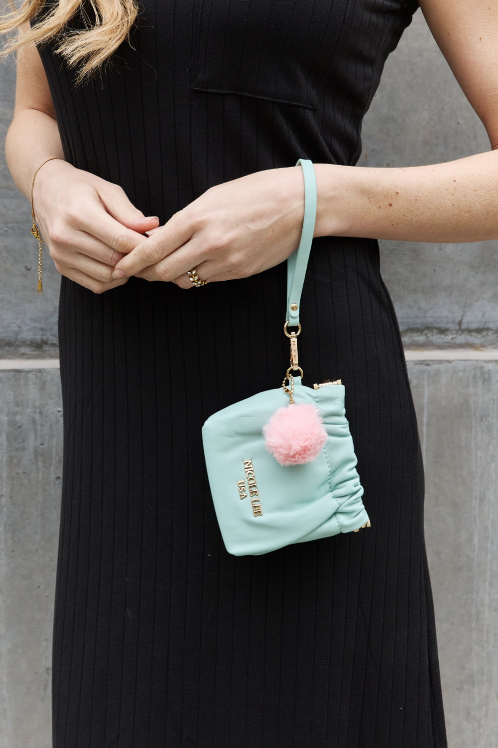 Nicole Lee USA Faux Leather Pouch - Cheeky Chic Boutique