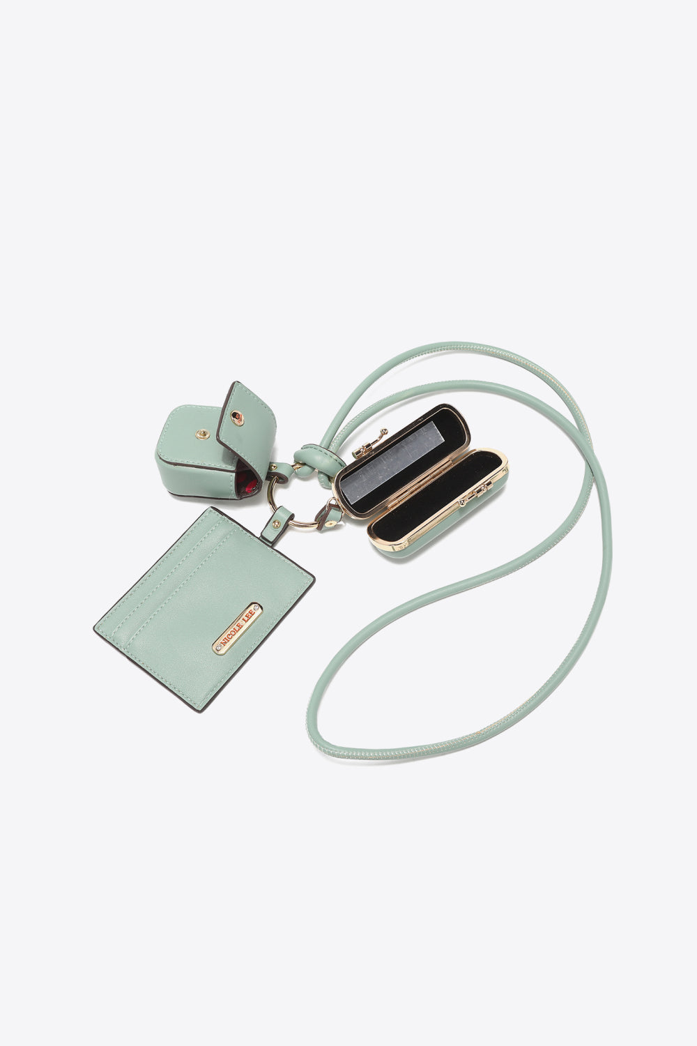 Nicole Lee USA Vegan Leather 3-Piece Lanyard Set - Cheeky Chic Boutique
