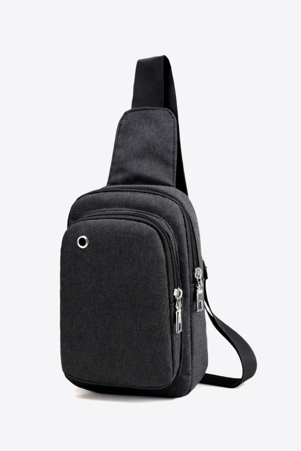 PRE-ORDER Zip Closure Adjustable Strap Oxford Sling Bag - Cheeky Chic Boutique