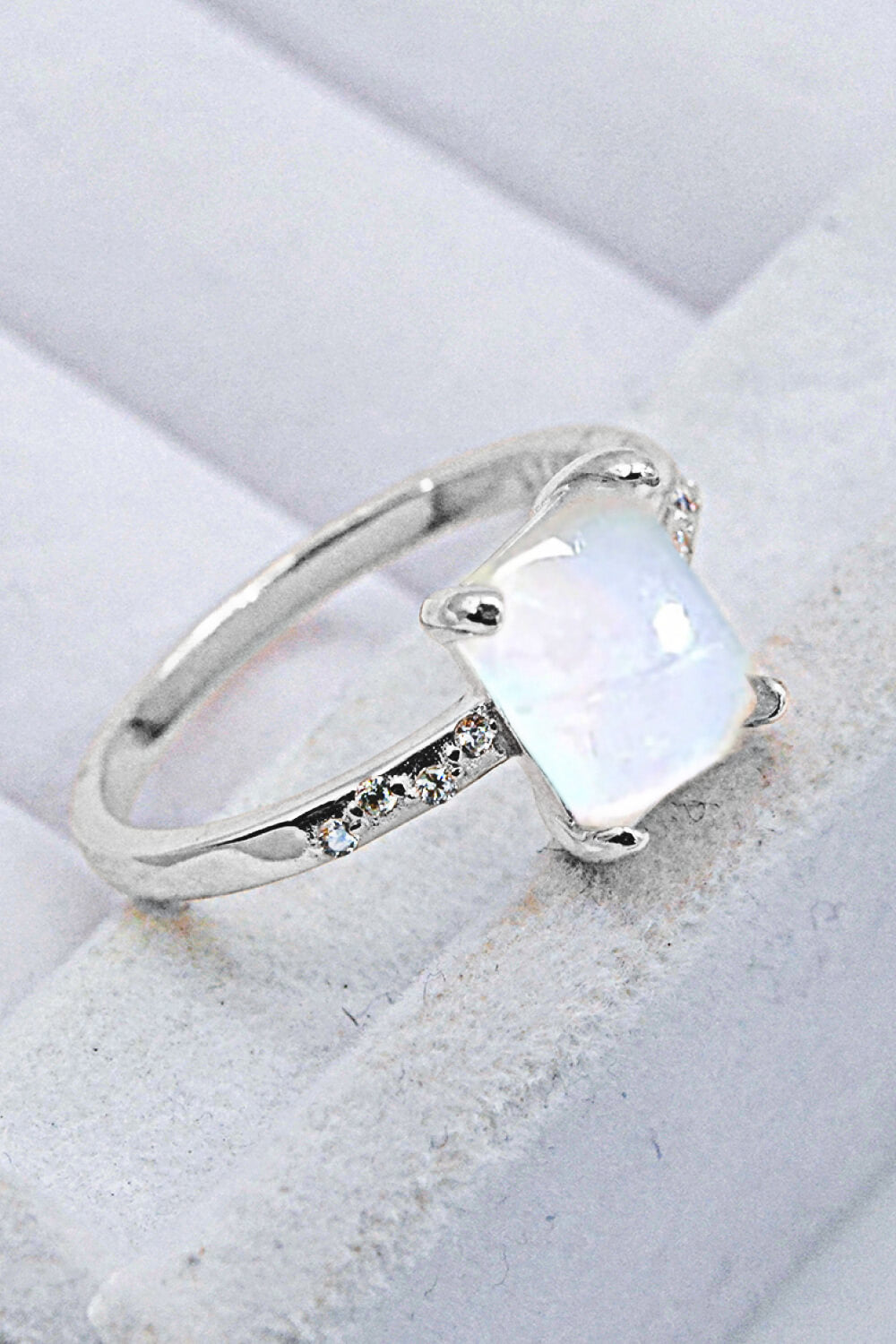 Square Moonstone Ring - Cheeky Chic Boutique
