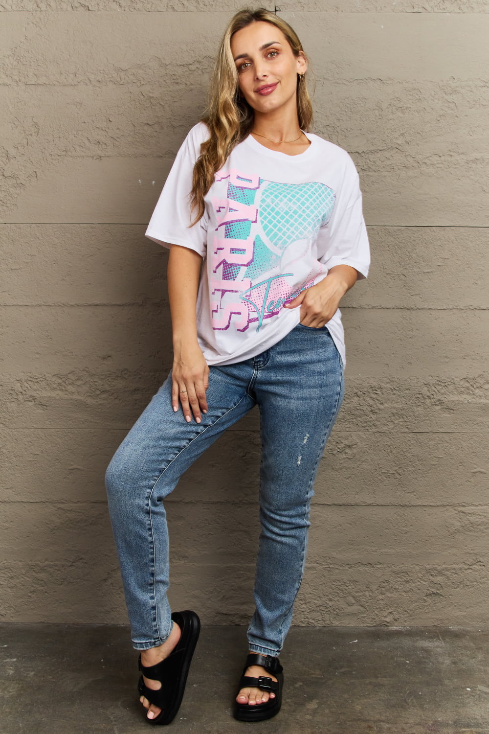 Paris Tennis Graphic Tee - Cheeky Chic Boutique