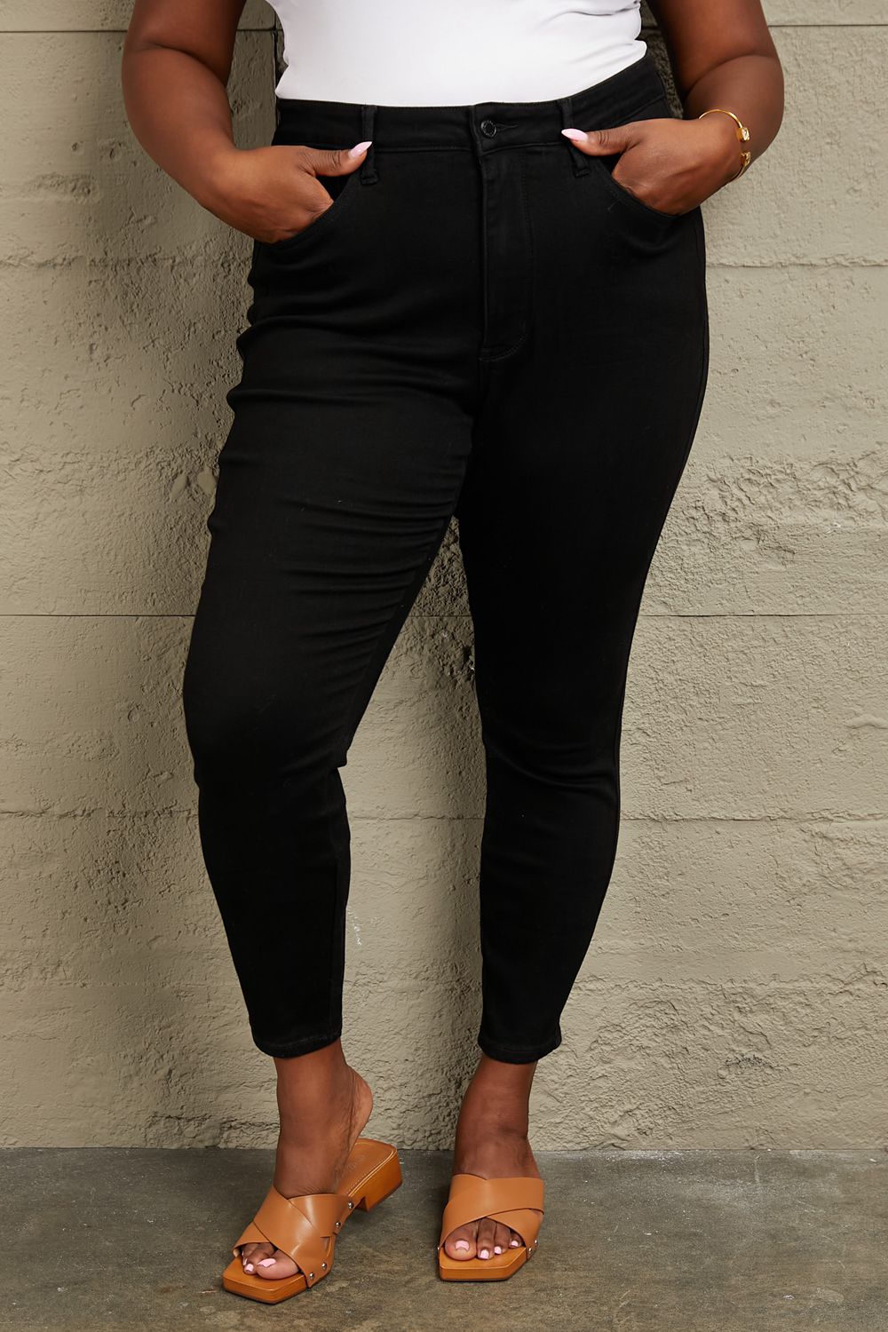 Judy Blue Full Size Tummy Control High Waisted Classic Skinny Jeans - Cheeky Chic Boutique