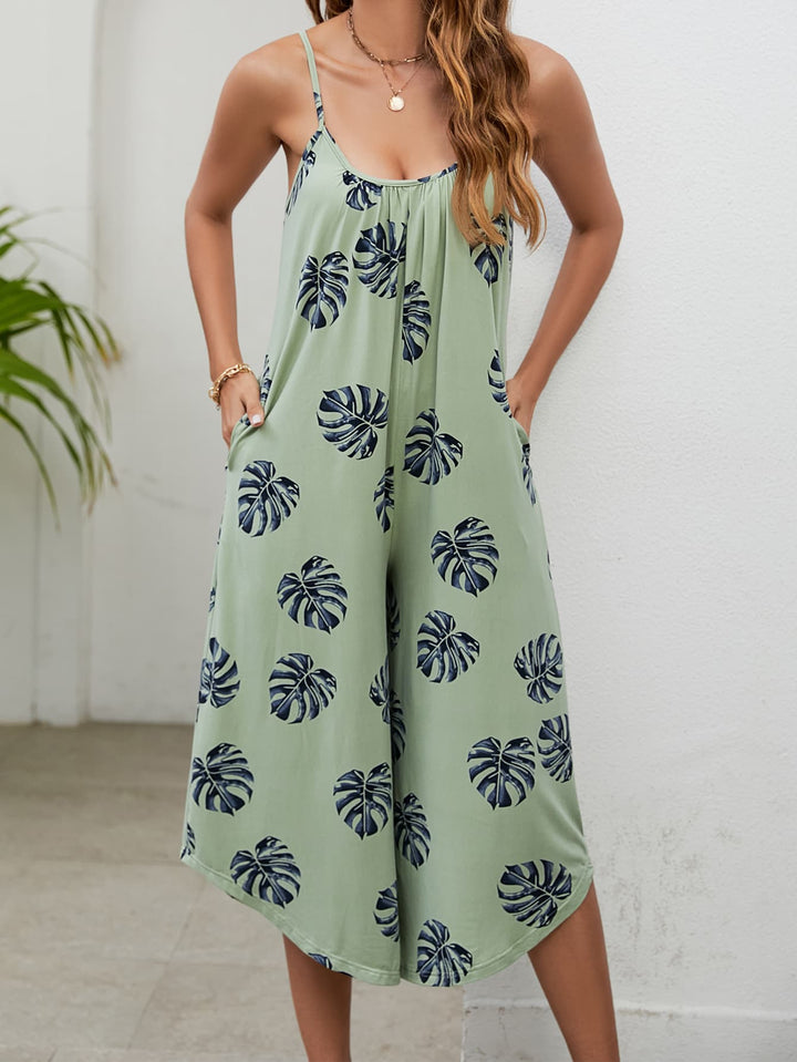 Palm Springs Botanical Jumpsuit - Cheeky Chic Boutique