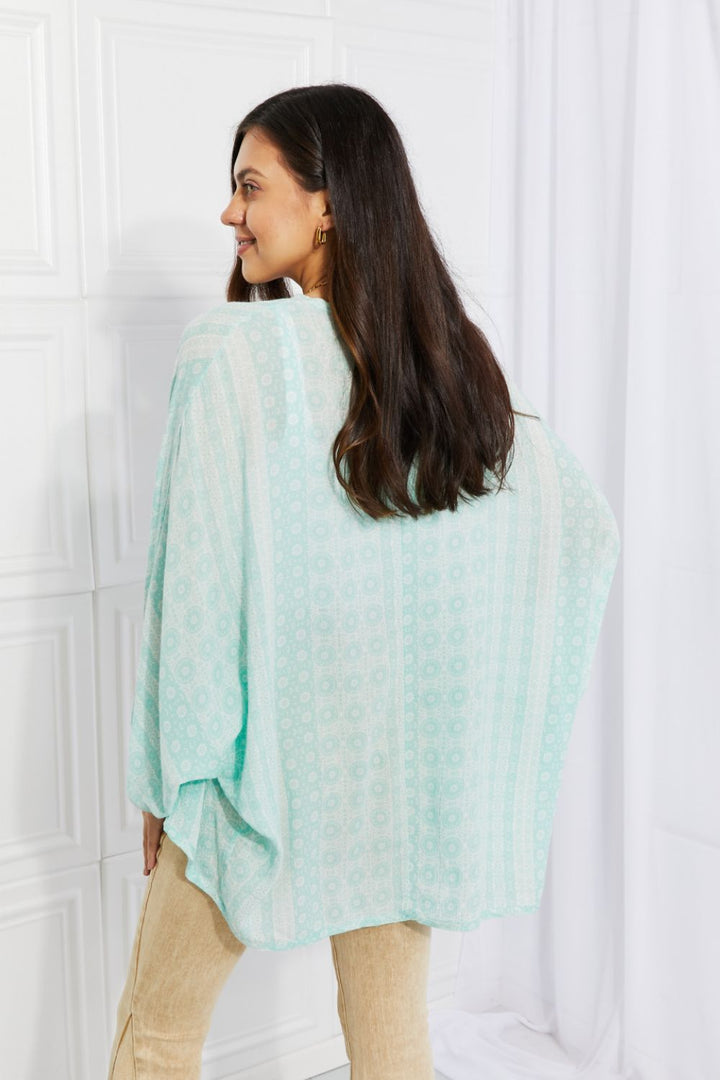 Culture Code Full Size Summer Song Dolman Sleeve Kimono - Cheeky Chic Boutique