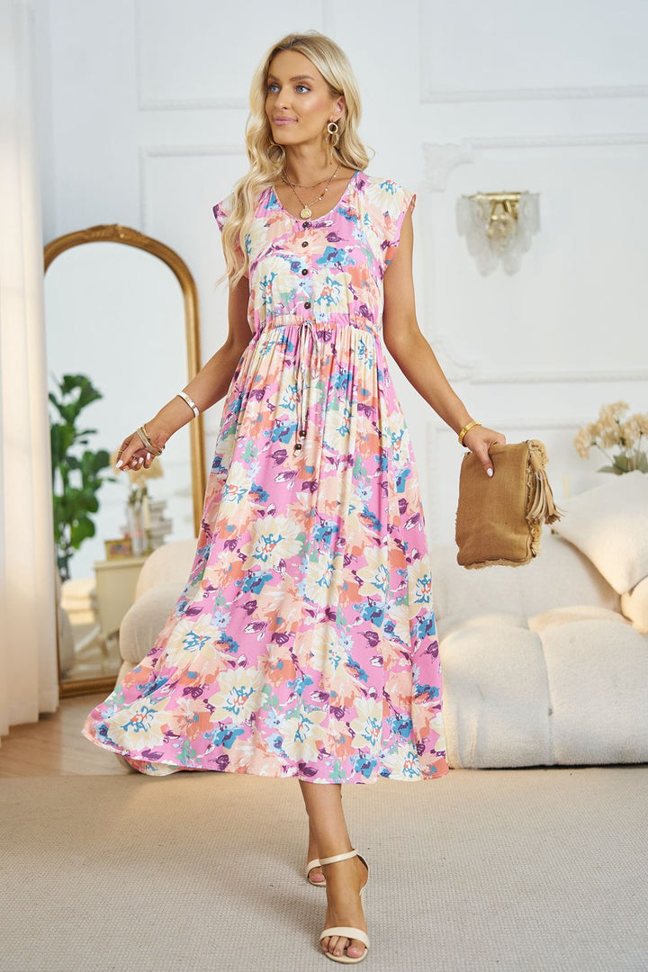 Free for Brunch Floral Midi Dress - Cheeky Chic Boutique