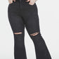 Black Out BAYEAS Distressed Flare Jeans - Cheeky Chic Boutique