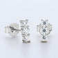 Heartbeat Rhythm 925 Sterling Silver Moissanite Stud Earrings - Cheeky Chic Boutique