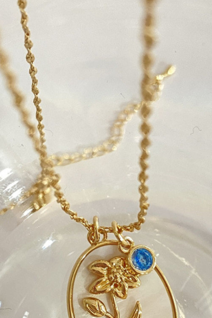 Wildflower Shell Pendant Necklace - Cheeky Chic Boutique
