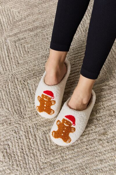 Gingerbread Christmas Cozy Slippers - Cheeky Chic Boutique