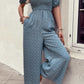 Printed Square Neck Jumpsuit with Pockets - Cheeky Chic Boutique